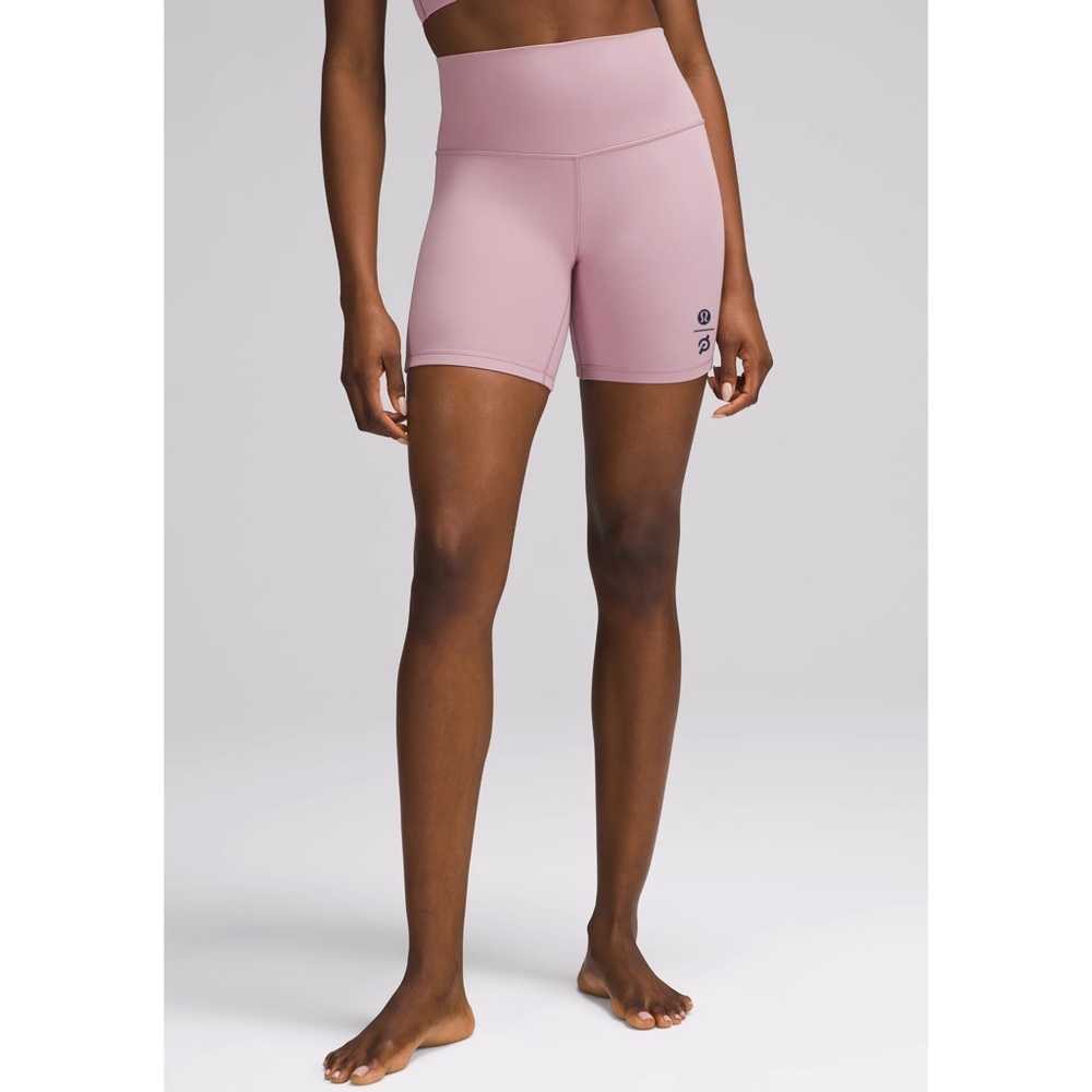 Lululemon x Peloton Nulu Align High-Rise Short 6” in Rose Blush Size 6
